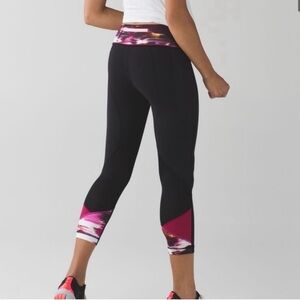 Lululemon Athletica Black and Pink Leggings